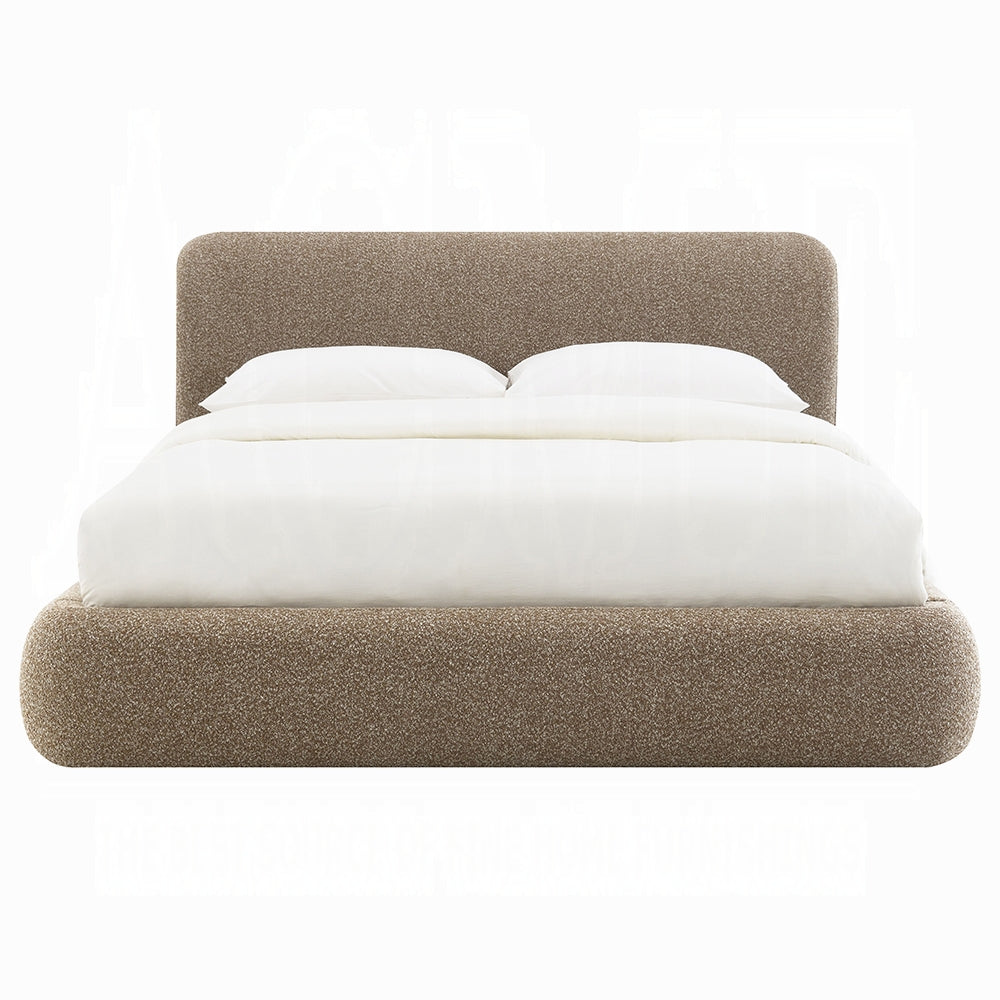 Tapi Upholstered Platform Bed (Beige)